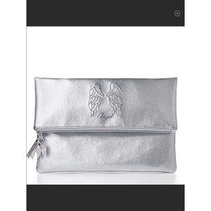 Victoria's Secret Wings Silver evening Bag Clutch NWT